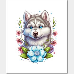 husky dog lover Posters and Art